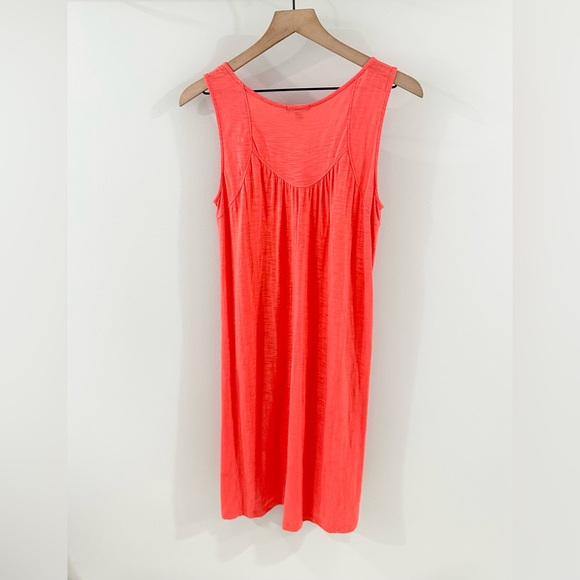 Lilla P Slub Knit Keyhole Tank Dress Orange Size Small - Picture 5 of 5